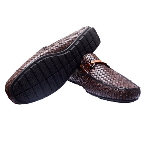 Brown Hand Weaved With Tusk Accessory