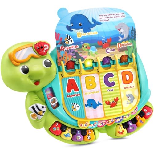 Touch And Teach Sea Turtle Interactive Learning Book - Green