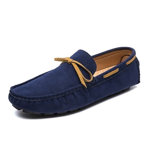 Leather Loafers - Blue