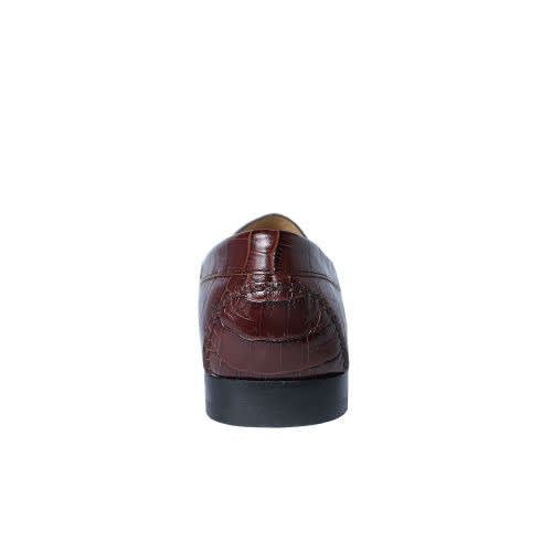 Brown Patterned Calf Skin  Shoe