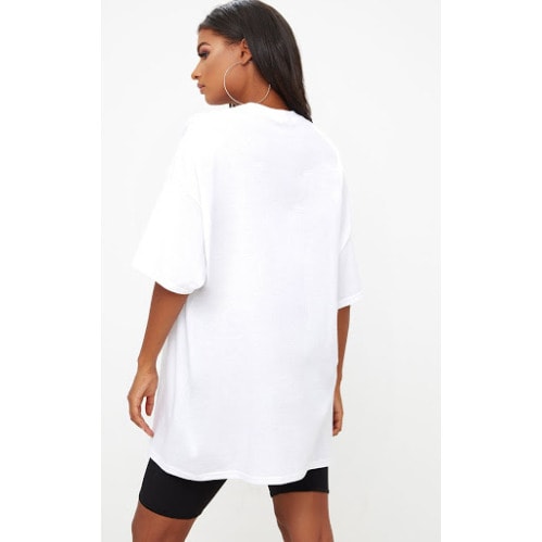 Oversized Women's Plain White T-shirt