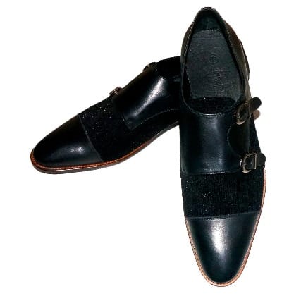 Double Monk Strap Leather Shoe