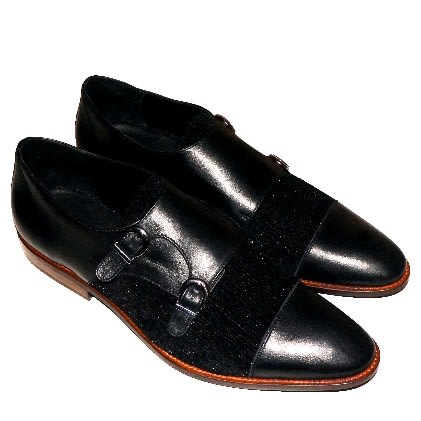 Double Monk Strap Leather Shoe