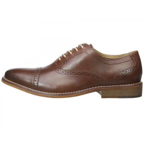 Men's Carnell Cap Toe Oxford British Tan Leather Men Shoes Oxfords