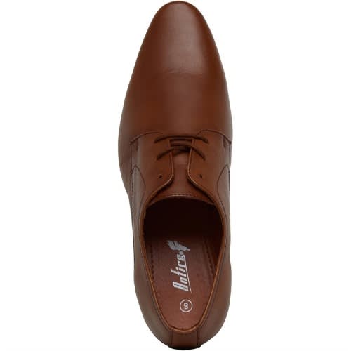 Mens Leather Derby Shoes Brown