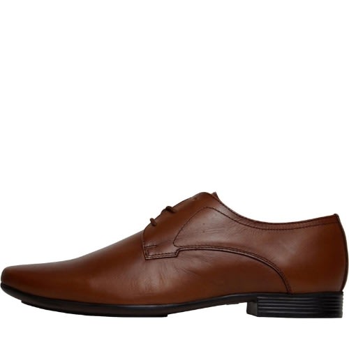 Mens Leather Derby Shoes Brown