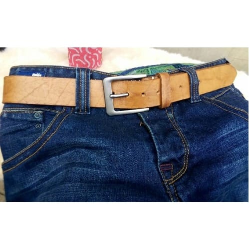 Quality Light Brown Pure Leather Belt