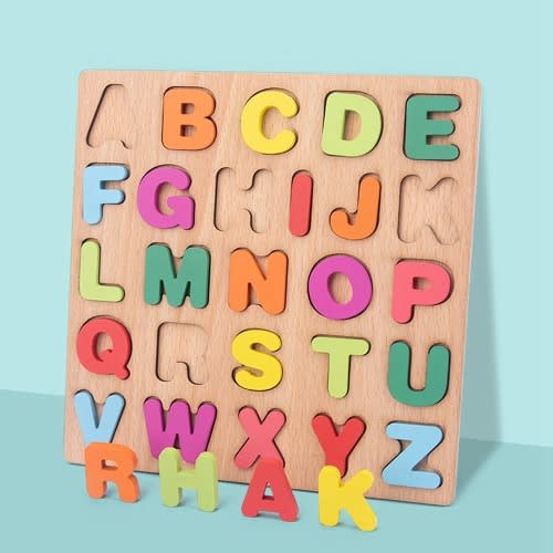 Wooden Puzzle Alphabet Board For Kids