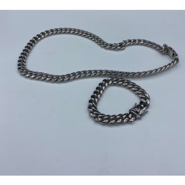 2-in-1 Men’s Necklace And Link Bracelet