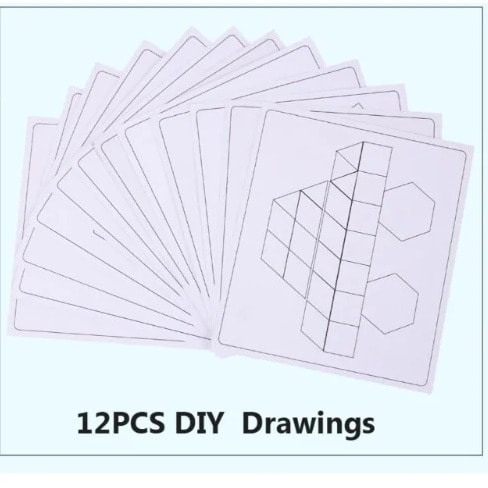 125 Pieces Wooden Puzzle Blocks