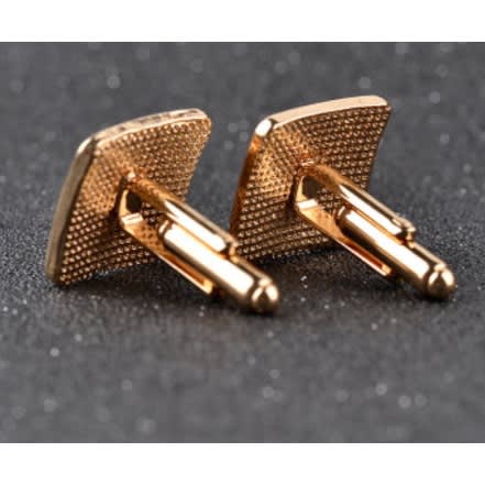 French Diamond  Men's Cufflinks- With Gift Box
