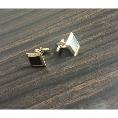 Black Steel Men's Cuff Links