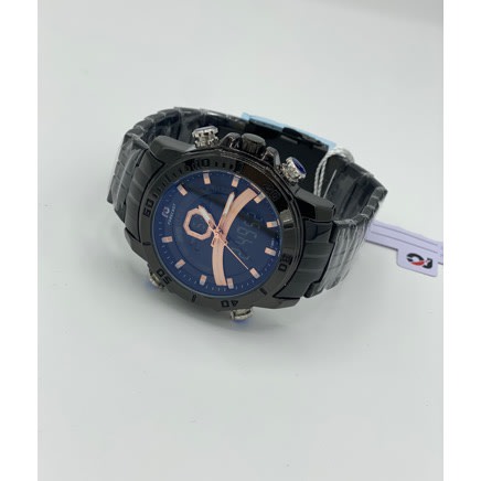 Double Timer Chronograph Men’s Bracelet Strap Wrist Watch