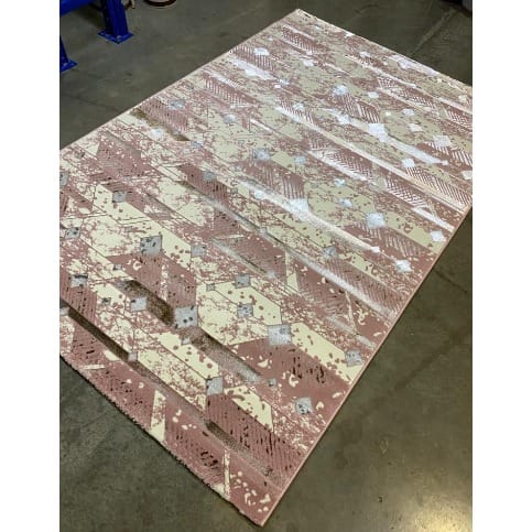 Pattern Center Rug - 5 By 7ft  - Multicolor