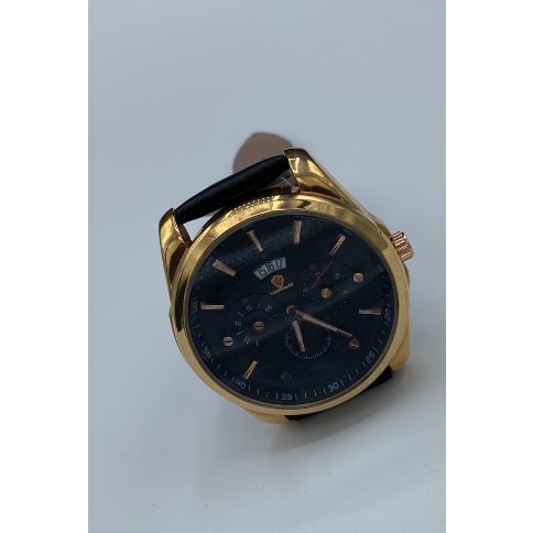 Leather Wrist Watches For Men -Black