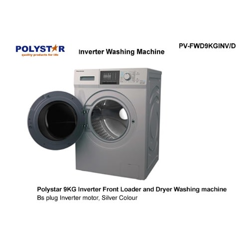 9kg Washer And Dryer Automatic Inverter Washing Machine Pv-fwd9kginv/d