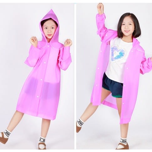 Reusable Raincoat - Pink