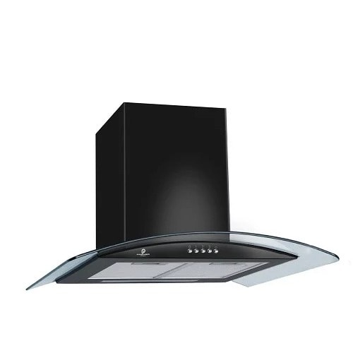 90cm Digital Cooker Hood Control - Black