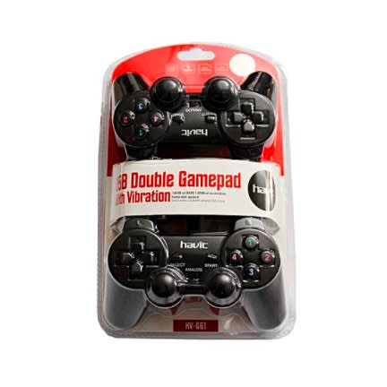 Usb Double Gamepad With Vibration - Set Of 2