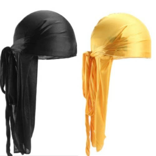 2 In 1 yellow And Black Durags