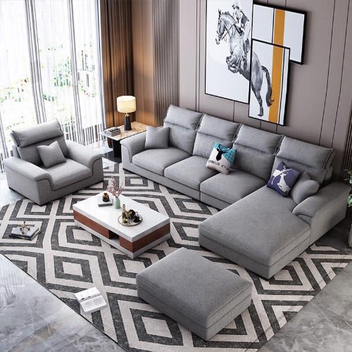 Pep Koka 7-Seater Sofa - Grey