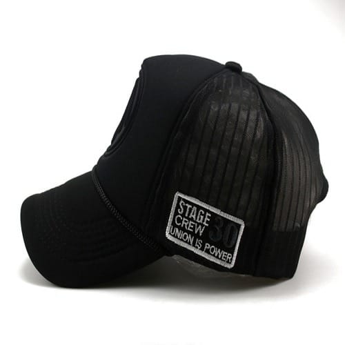 Uz Crew Trucker Cap - Black