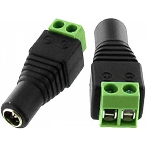 CCTV BNC Female Power Plugs - 10 Pieces