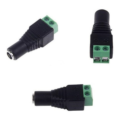 CCTV BNC Female Power Plugs - 10 Pieces