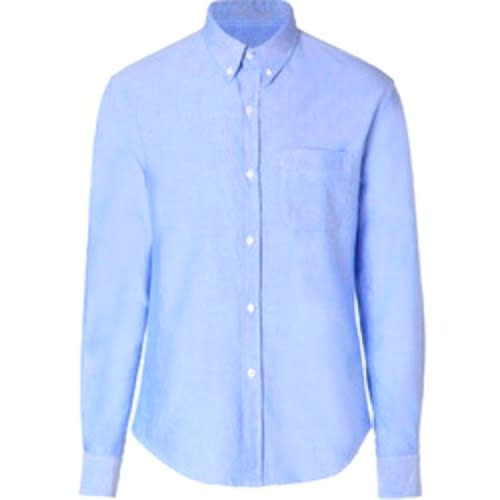 Men Formal Dress Shirt With Matching Tie - Light Blue