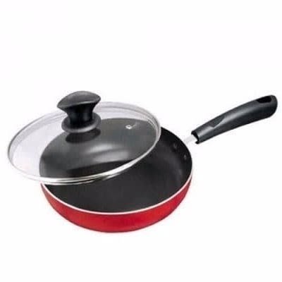Picasso Non-stick Frying Pan With Glass Lid Cover- 22cm