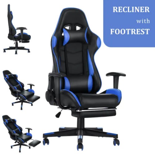 Gerrard Gaming Chair With Recline Function With Foot Rest
