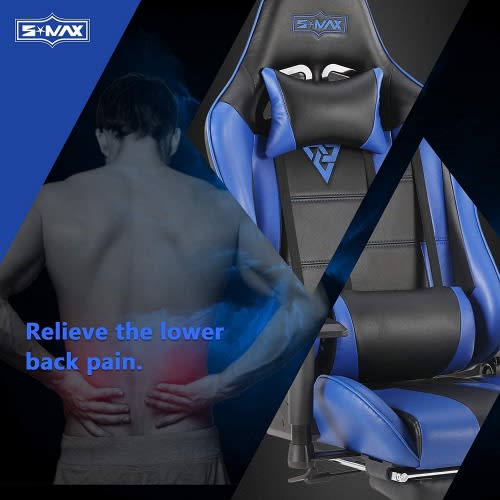 Gerrard Gaming Chair With Recline Function With Foot Rest