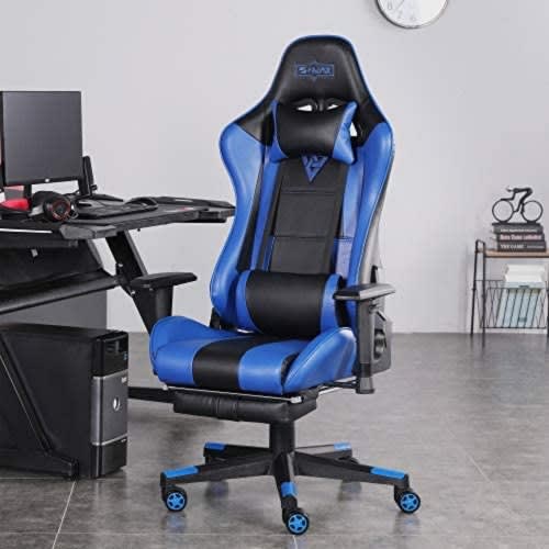 Gerrard Gaming Chair With Recline Function With Foot Rest