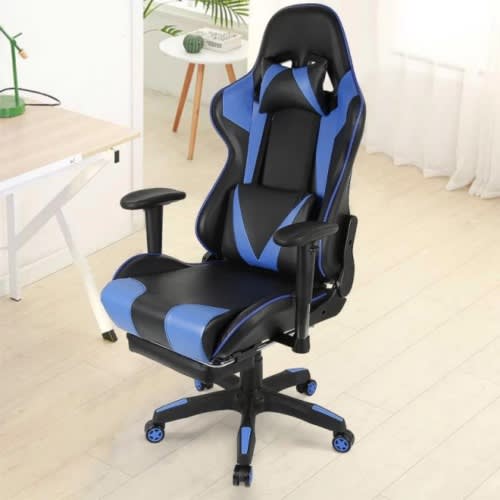Gerrard Gaming Chair With Recline Function With Foot Rest
