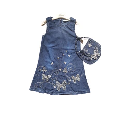 Jeans Dress With Bag