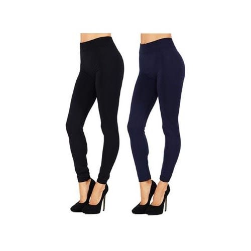 2pcs Full Length Leggings - Black And Blue