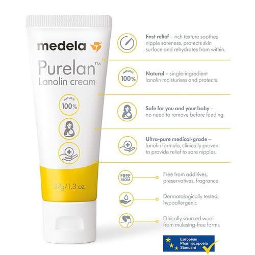 Lanolin Nipple Cream For Breastfeeding - 1.03ounces