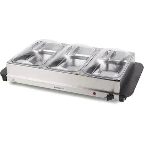 Progress 3 Pan Buffet Server - 3X2.5l Pans - 300w