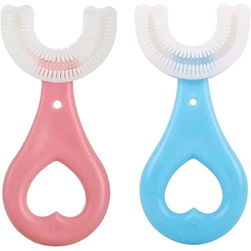 Children Silicone Soft Head Toothbrush -2pcs