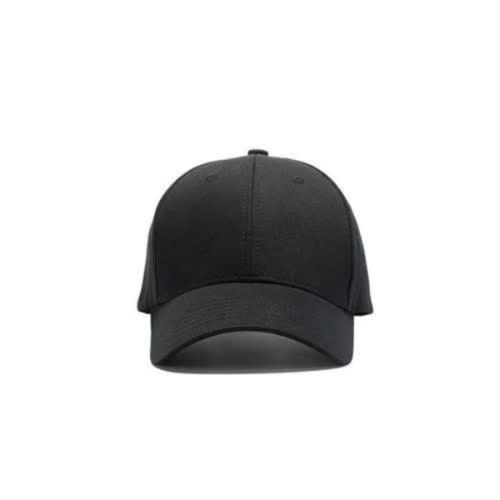 Plain Face Cap - Unisex - Black