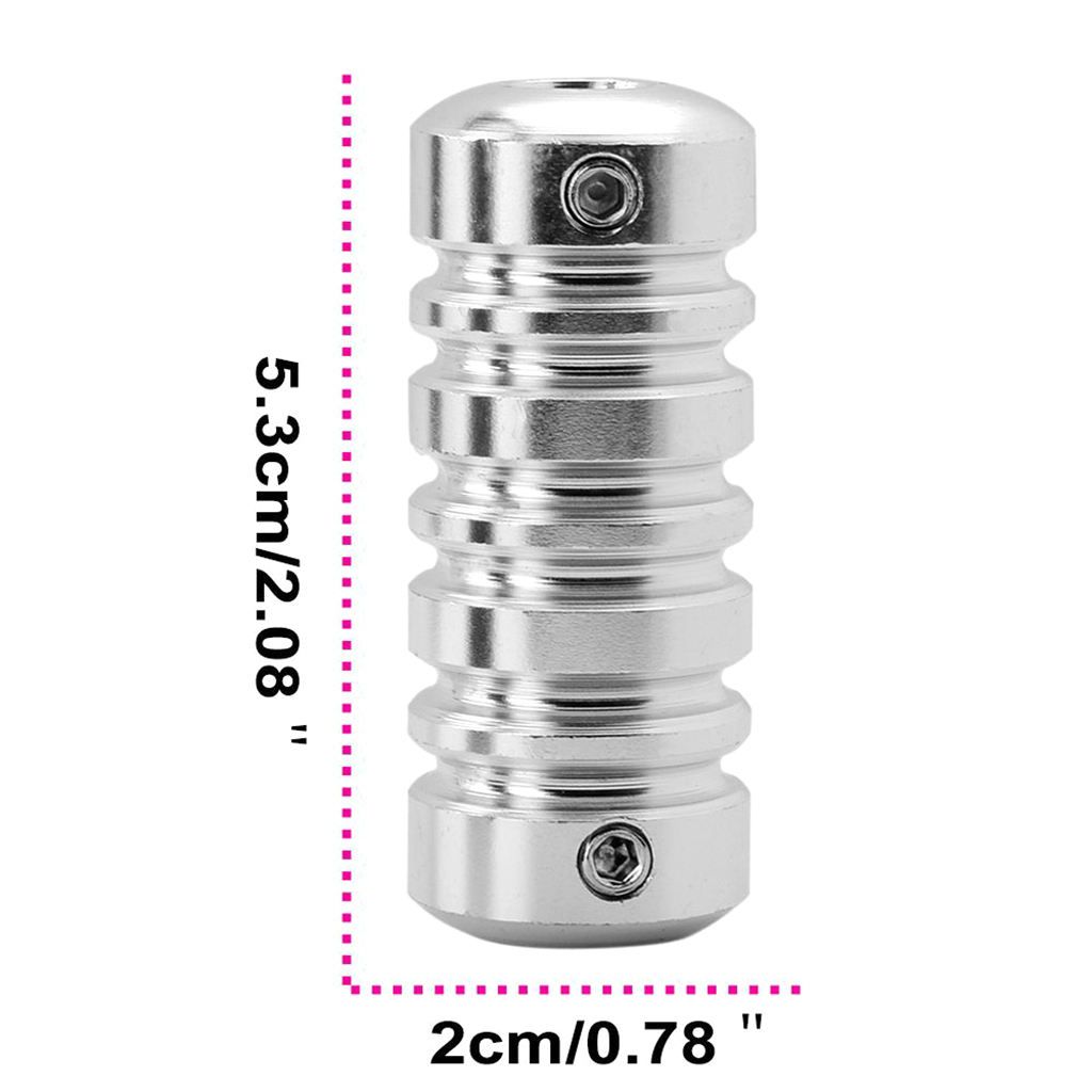 Tattoo Machine Handle Grips Tip  Tube Tattoo  Supply Silver
