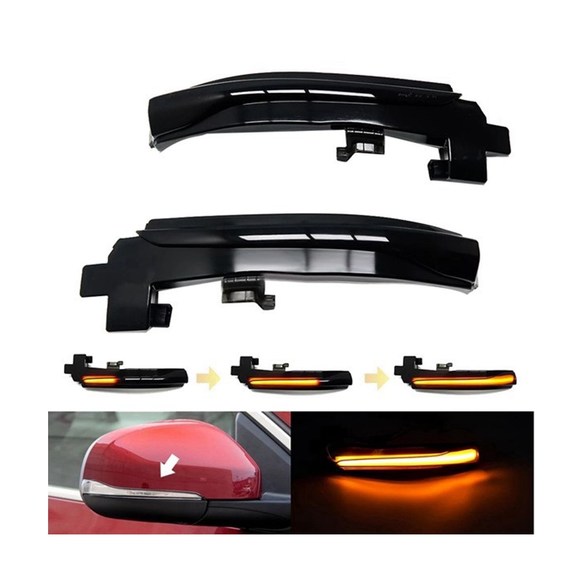 LED Dynamic Turn Signal Light Signal Light Mirror Light Automotive for V40 CC II S60 2011-2018