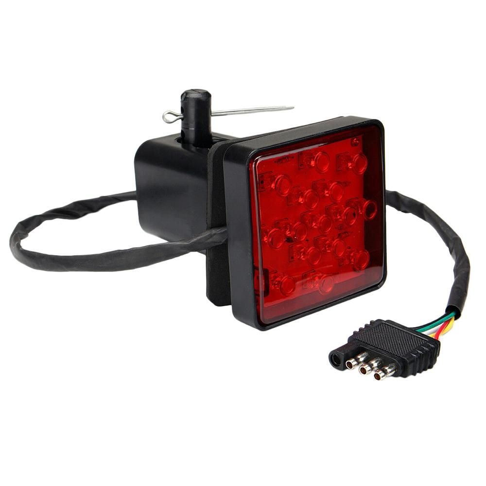 Red 15 LED 2 inch Trailer Truck Hitch Tow Haul Receiver