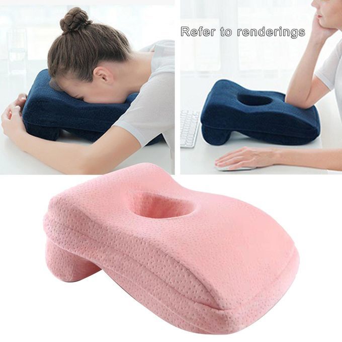 2-in-Pack Portable Memory Foam Nap Pillow, Office Desk Sleeping Neck