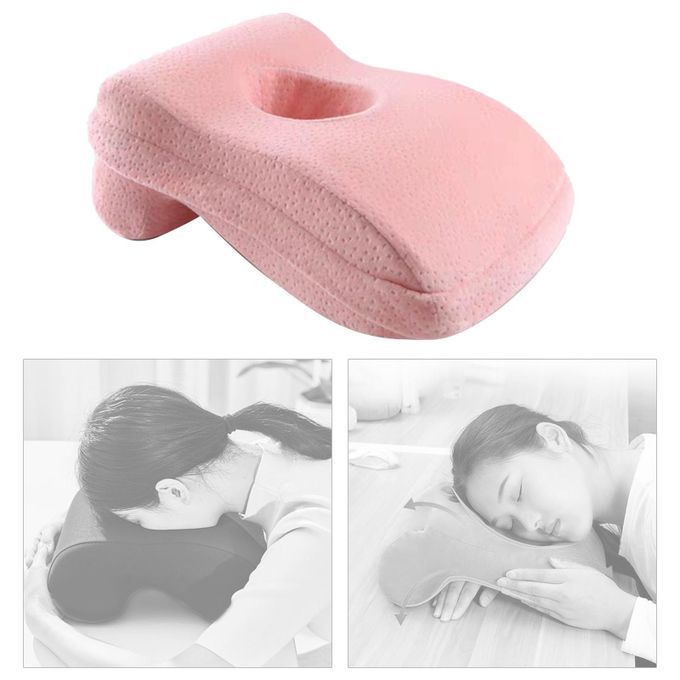 2-in-Pack Portable Memory Foam Nap Pillow, Office Desk Sleeping Neck