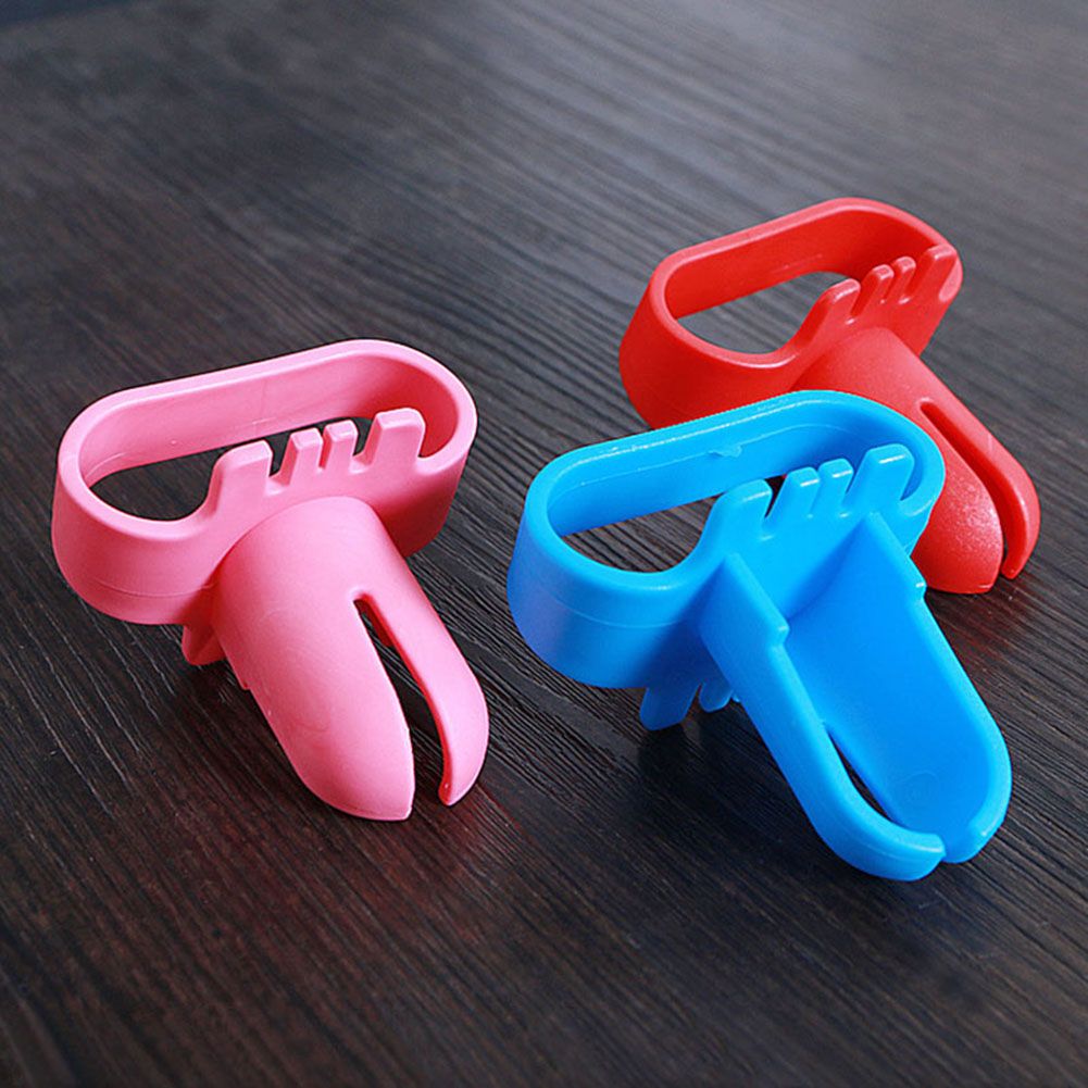 8Pcs Plastic Air Balloon Knotter Tie Tying Sealing Tool-Pink