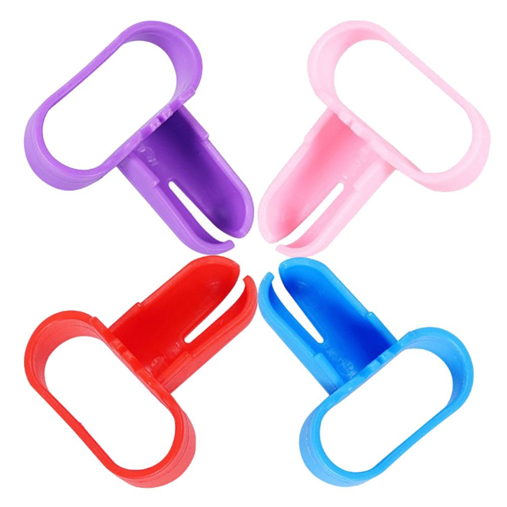 8Pcs Plastic Air Balloon Knotter Tie Tying Sealing Tool-Pink