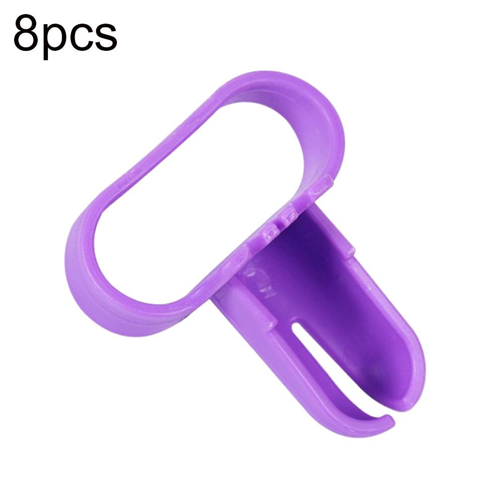8Pcs Plastic Air Balloon Knotter Tie Tying Sealing Tool-Pink