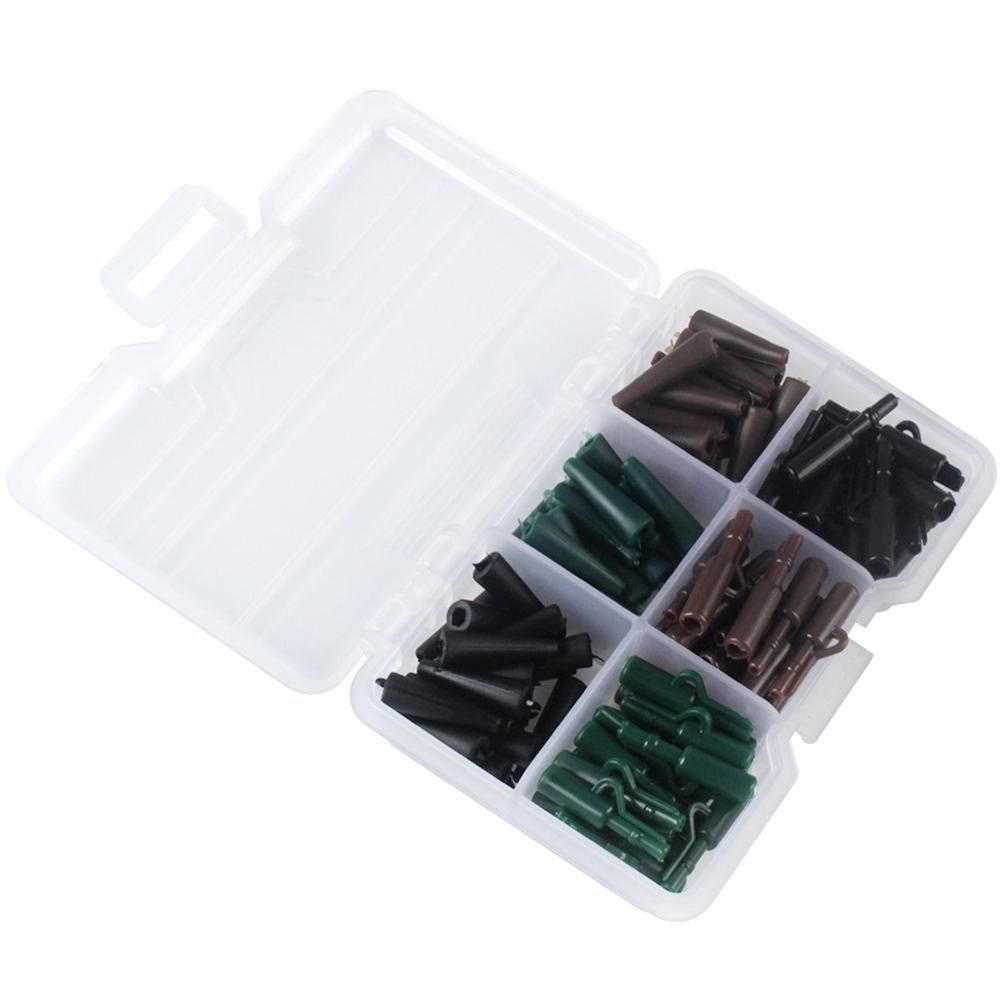 120Pcs Fishing Tackle Kit,Clip Tail Cone Rolling Swivel with