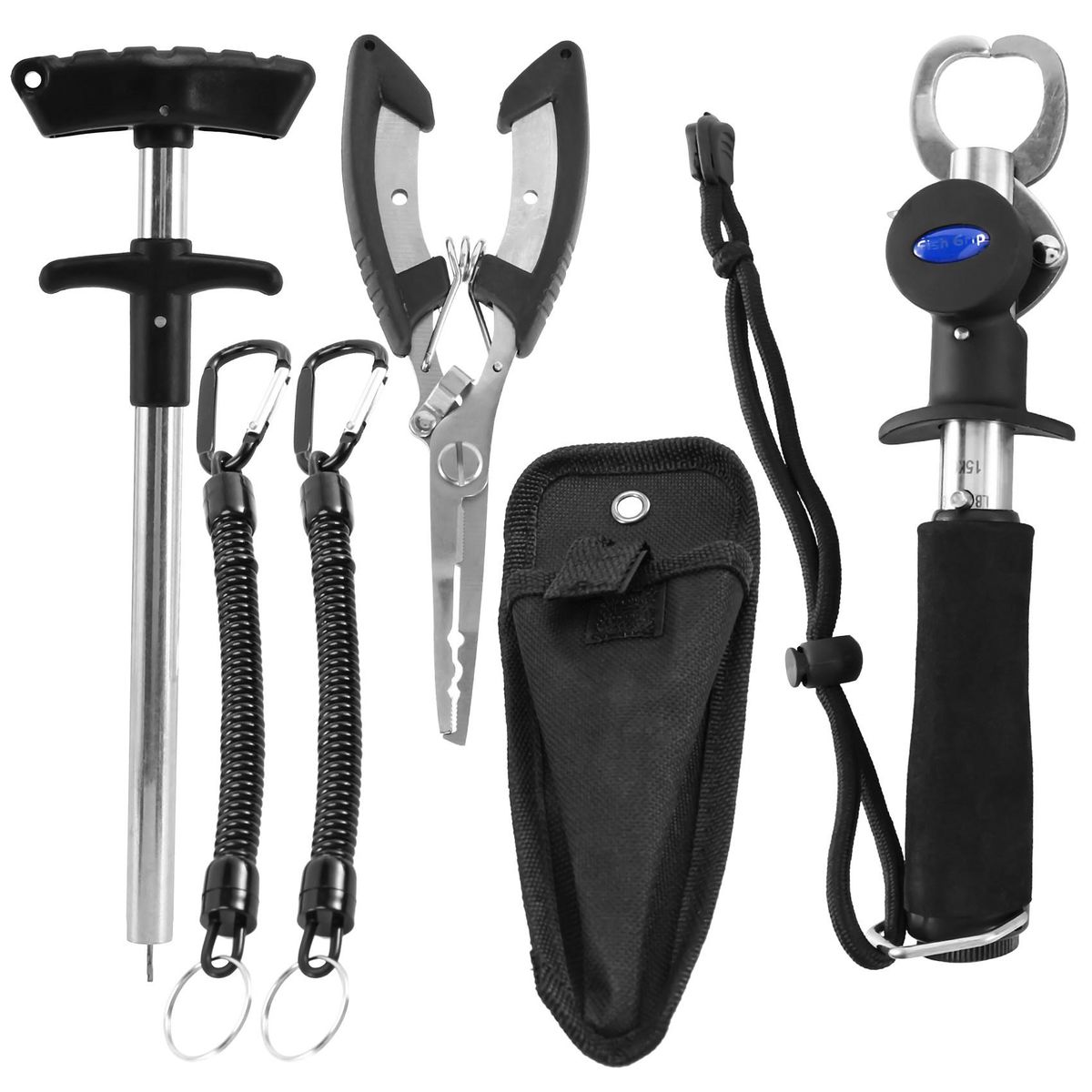 Fishing Gear Fish Lip Gripper with Scale and Measuring Fishi